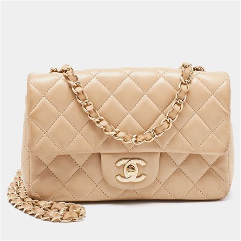 chanel tan purse
